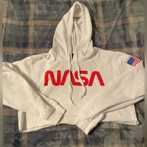 Cropped NASA hoodie